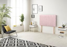 Somnior Platinum Sprung Memory Foam 2 Drawer Divan Bed with Upholstered Headboard Plush Velvet in Pink - Size: Small Single - thumbnail 5