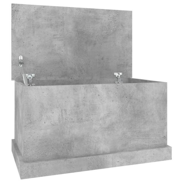 Berkfield Home Storage Box Concrete Grey 70x40x38 cm Engineered Wood - Size: 70 x 40 x 38 cm - image 1