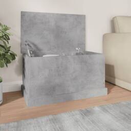 Berkfield Home Storage Box Concrete Grey 70x40x38 cm Engineered Wood - Size: 70 x 40 x 38 cm - thumbnail 2