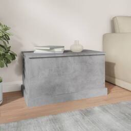 Berkfield Home Storage Box Concrete Grey 70x40x38 cm Engineered Wood - Size: 70 x 40 x 38 cm - thumbnail 3