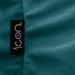 icon Sirena Scallop Chair Bean Bag & Footstool Pink Velvet Bean Bags in Teal - thumbnail 6