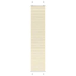 Berkfield Home Pleated Blind Cream 50x200 cm Fabric Width 49.4 cm Polyester - thumbnail 1