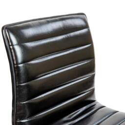FORGEVIO Executive Office Chair Black PU Leather Adjustable Height Swivel - thumbnail 4
