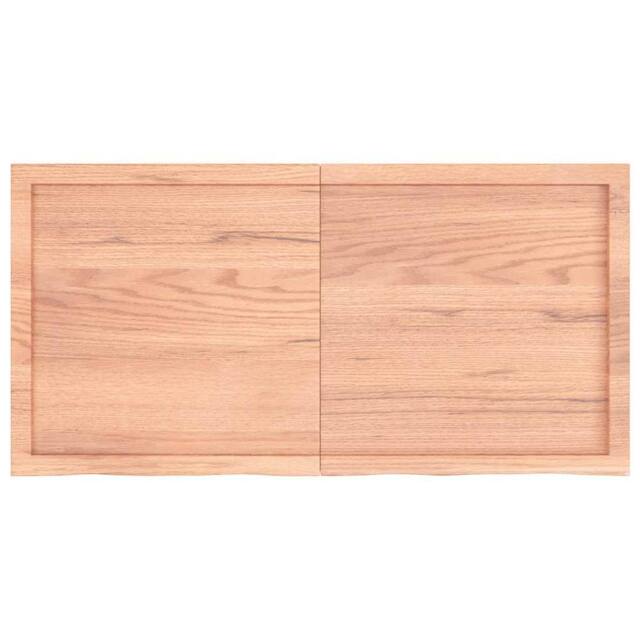 Berkfield Home Wall Shelf Light Brown 120x60x(2-6) cm Treated Solid Wood Oak - image 1