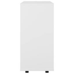 Berkfield Home Rolling Cabinet White 60x35x75 cm Engineered Wood - Size: 60 x 35 x 75 cm - thumbnail 6
