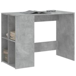Berkfield Home Desk Concrete Grey 102x50x75 cm Engineered Wood - Size: 102 x 50 x 75 cm - thumbnail 3