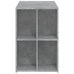 Berkfield Home Desk Concrete Grey 102x50x75 cm Engineered Wood - Size: 102 x 50 x 75 cm - thumbnail 5