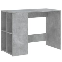 Berkfield Home Desk Concrete Grey 102x50x75 cm Engineered Wood - Size: 102 x 50 x 75 cm - thumbnail 2