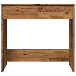 Berkfield Home Elegant Desk Old Wood 80x40x75 cm Engineered Wood in Brown - Size: 80 x 40 x 75 cm - thumbnail 5