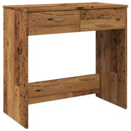 Berkfield Home Elegant Desk Old Wood 80x40x75 cm Engineered Wood in Brown - Size: 80 x 40 x 75 cm - thumbnail 3