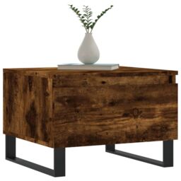 Berkfield Home Coffee Tables 2 pcs Smoked Oak 50x46x35 cm Engineered Wood in Brown - Size: 50 x 46 x 35 cm - thumbnail 3