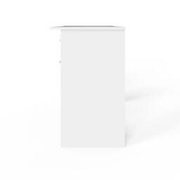 FORGEVIO Bailey 2 Drawer Writing Desk in White - thumbnail 4