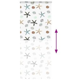 Berkfield Home Shower Roller Blind with Cassette 90x240 cm Fabric Width 86 cm in Black - thumbnail 5