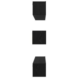 Berkfield Home TV Cabinet Set 8 pcs Black oak 60 x 30 x 30 cm Engineered wood - thumbnail 9