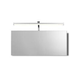 Netlighting Sisley Wall Lamp Chrome 7W 420lm 4000K IP44 LED Frosted Acrylic in Silver - thumbnail 1