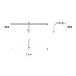 Netlighting Sisley Wall Lamp Chrome 7W 420lm 4000K IP44 LED Frosted Acrylic in Silver - thumbnail 2