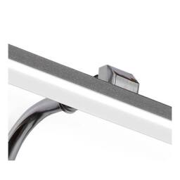 Netlighting Sisley Wall Lamp Chrome 7W 420lm 4000K IP44 LED Frosted Acrylic in Silver - thumbnail 5