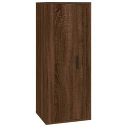 Berkfield Home Wall Mounted TV Cabinet Brown Oak 40x34, 5x100 cm - thumbnail 3