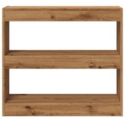 Berkfield Home Book Cabinet/Room Divider Artisan Oak 80x30x72 cm in Brown - Size: 80 x 30 x 72 cm - thumbnail 4