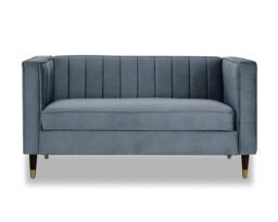 Home Detail Thomas 2 Seater Velvet Sofa in Grey - thumbnail 3