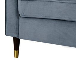 Home Detail Thomas 2 Seater Velvet Sofa in Grey - thumbnail 5