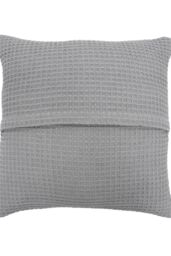 Appletree 'Bruges' Filled Cushion With Geo Waffle Texture in Silver - Size: 43 cm x 43 cm - thumbnail 2