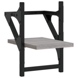 Berkfield Home Wall Shelves with Bars 2 pcs Grey Sonoma 20x25x30 cm - Size: 20 x 25 x 30 cm - thumbnail 4