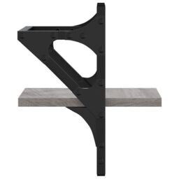 Berkfield Home Wall Shelves with Bars 2 pcs Grey Sonoma 20x25x30 cm - Size: 20 x 25 x 30 cm - thumbnail 6