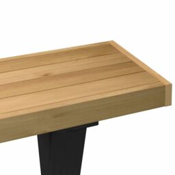 Berkfield Home Console Table NOAIN X-Shaped Legs 120x30x75 cm Solid Wood Pine in Brown - Size: 120 x 30 x 75 cm - thumbnail 6