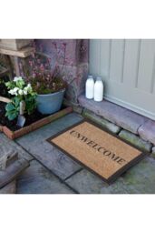 Artsy Mats Unwelcome Coir Doormat (60 x 40cm) in Light Brown - Size: 40 x 60 cm - thumbnail 2