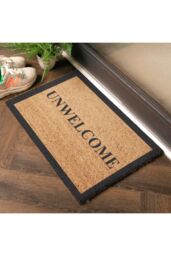 Artsy Mats Unwelcome Coir Doormat (60 x 40cm) in Light Brown - Size: 40 x 60 cm - thumbnail 3