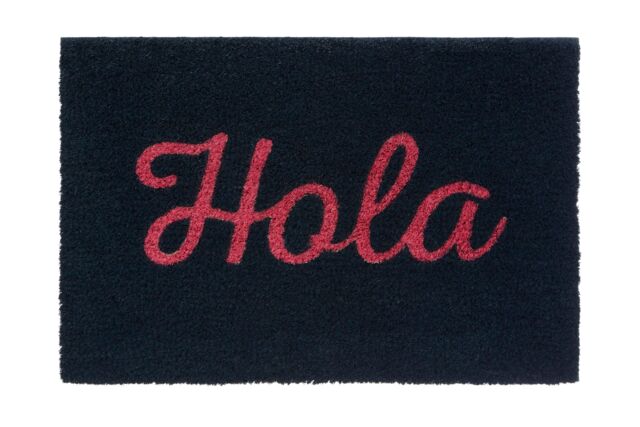Orsina Neon Hola Coir Doormat in Pink - Size: 100 cm diameter - image 1