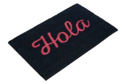 Orsina Neon Hola Coir Doormat in Pink - Size: 100 cm diameter - thumbnail 2