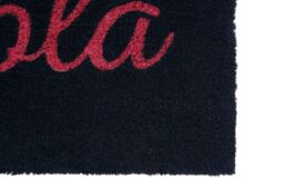 Orsina Neon Hola Coir Doormat in Pink - Size: 100 cm diameter - thumbnail 4