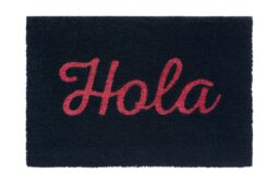 Orsina Neon Hola Coir Doormat in Pink - Size: 100 cm diameter - thumbnail 1