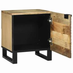 Berkfield Home Bedside Tables Brown & Black 40 x 33.5 x 46 cm in Beige - thumbnail 1