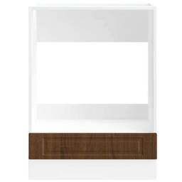 Berkfield Home Oven Cabinet¬†Porto Brown Oak Engineered Wood - thumbnail 4