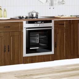 Berkfield Home Oven Cabinet¬†Porto Brown Oak Engineered Wood - thumbnail 3