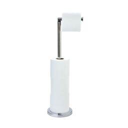 mysmartbuy Toilet Paper Holder & Store - Freestanding Stainless Steel Bathroom Loo Roll Stand - Holds 4 Rolls, H67cm x 15cm Diameter - thumbnail 2