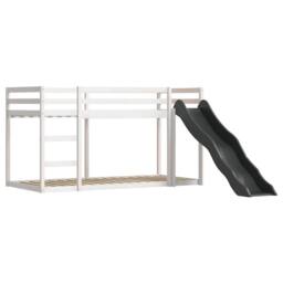 Berkfield Home Elegant Bunk Bed without Mattress with Slide & Curtains Blue 90 - thumbnail 8