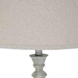 Lemon Pavilion Furniture and Decor Liora Table Lamp with Linen Shade - Resin - L41 x W41 x H79 cm - White - thumbnail 4
