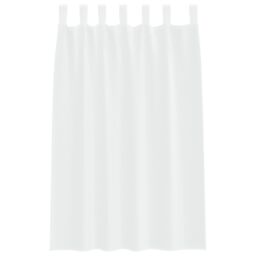 Berkfield Home Curtains with Curtains 2 pcs White 140 x 175 cm Polyester - thumbnail 3