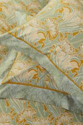 Morris & Co 'Laceflower' Cotton Duvet Cover Set in Green - Size: Single - thumbnail 5