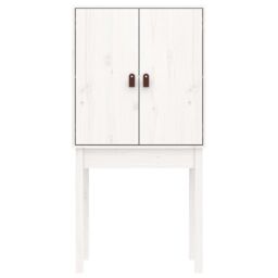 Berkfield Home Highboard White 60x40x120 cm Solid Wood Pine - Size: 60 x 40 x 120 cm - thumbnail 6