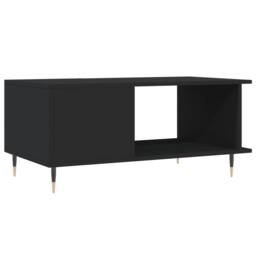 Berkfield Home Coffee Table Black 90x50x40 cm Engineered Wood - Size: 90 x 50 x 40 cm - thumbnail 8