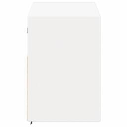 Berkfield Home TV Wall Cabinet with LED Lights White 100x31x45 cm - Size: 100 x 31 x 45 cm - thumbnail 7