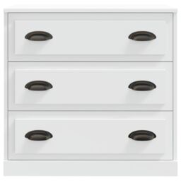Berkfield Home Sideboard White 70x35.5x67.5 cm Engineered Wood - thumbnail 4