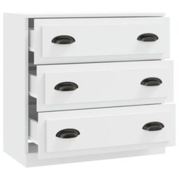 Berkfield Home Sideboard White 70x35.5x67.5 cm Engineered Wood - thumbnail 3
