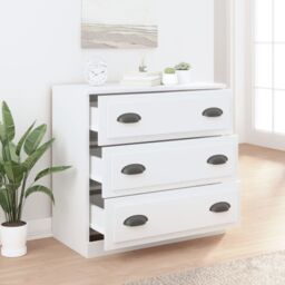 Berkfield Home Sideboard White 70x35.5x67.5 cm Engineered Wood - thumbnail 6