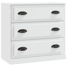 Berkfield Home Sideboard White 70x35.5x67.5 cm Engineered Wood - thumbnail 2